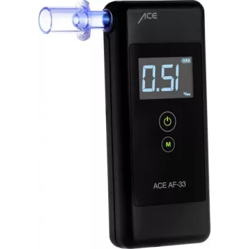 ACE OF SWEDEN AF-33 digitālais alkometrs tumši pelēks, 0,00–5,00 ‰, LCD displejs, pusvadītāju sensors, 2x AAA 107075