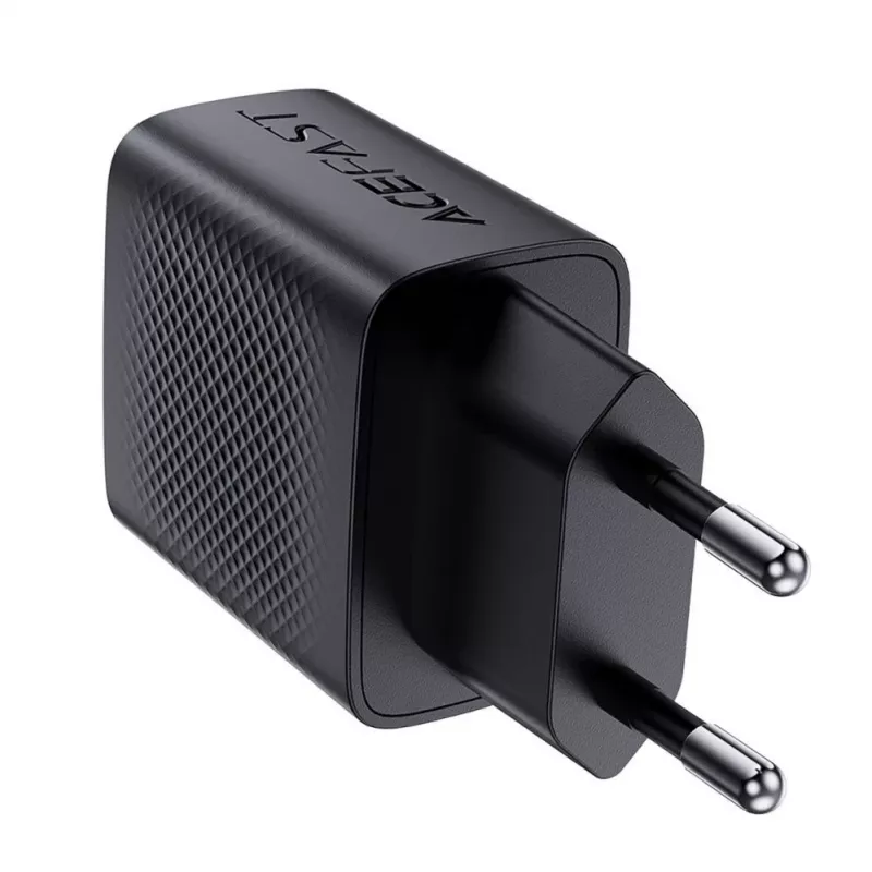 ACEFAST A82 GaN USB-C PD 20W sienas lādētājs - Melns
