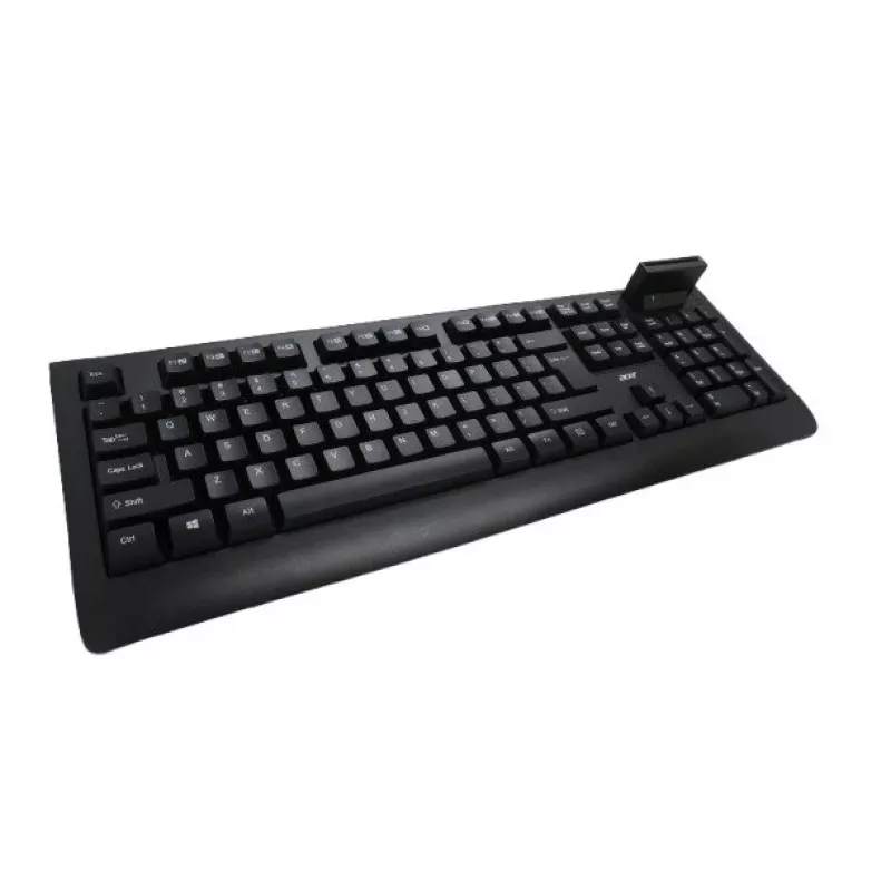 Acer AKW320 vadu tastatūra ar viedkaršu lasītāju, ASV starptautiskais izkārtojums, melna