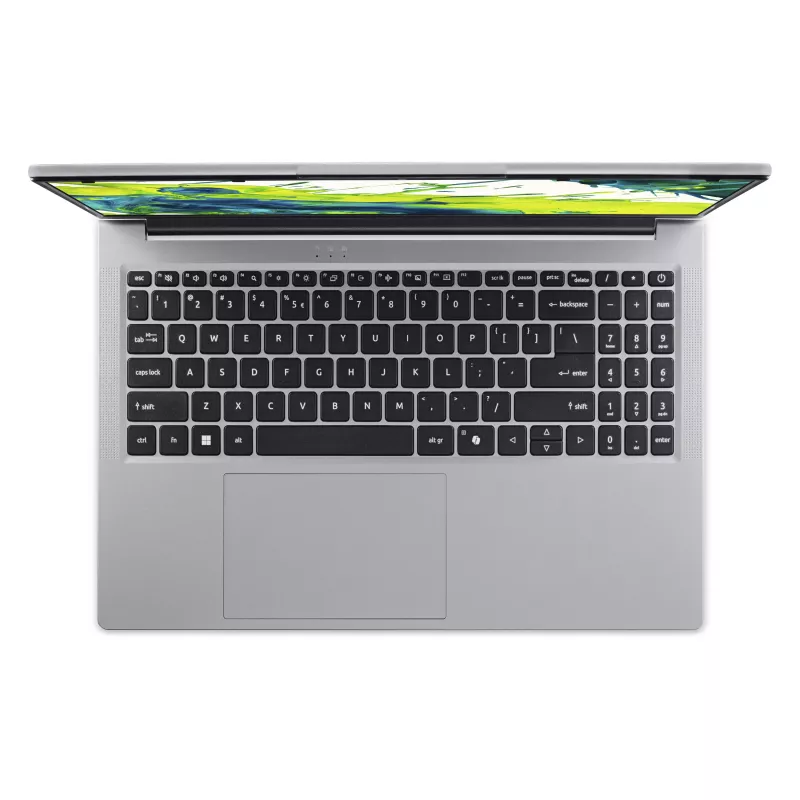 Acer Aspire Lite 15 AL15-54P-55WH klēpjdators, 15,6 inch Full HD, Intel Core Ultra 5 115U, 16 GB LPDDR5X, 512 GB SSD, Intel UHD Graphics, Windows 11 Home, AS starptautiskā tastatūra, gaiši sudraba, 24 mēnešu garantija