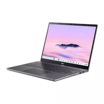 Acer Chromebook Plus 514 CBE594-2-TCO-373B - 14 collu Full HD IPS, Intel Core 3 100U, 8GB LPDDR5, 256GB SSD, ChromeOS, apgaismota tastatūra, alumīnija augšējais vāks