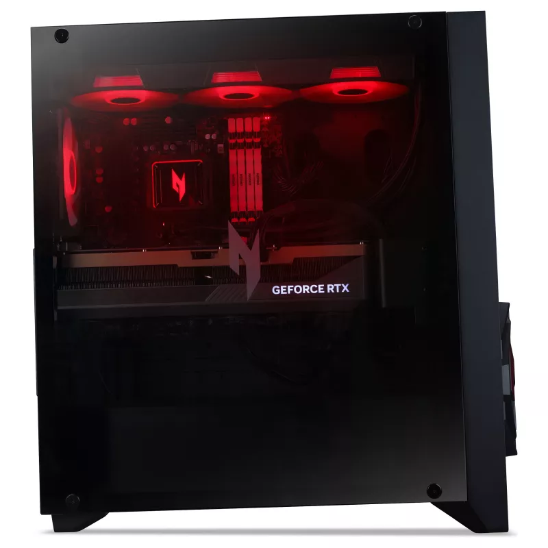 Acer Nitro 70 N70X3D-100 spēļu galddators, AMD Ryzen 7 9800X3D, 32GB DDR5, 1TB SSD, RTX 5070, Windows 11 Home