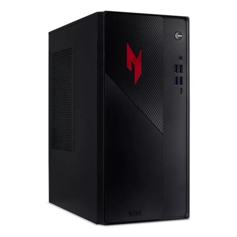 Acer Nitro N20-101 Spēļu galddators, Intel Core i5-13400F, 32GB DDR4, 1TB NVMe SSD, NVIDIA GeForce RTX 3050, Windows 11 Home, Melns ar sarkaniem akcentiem