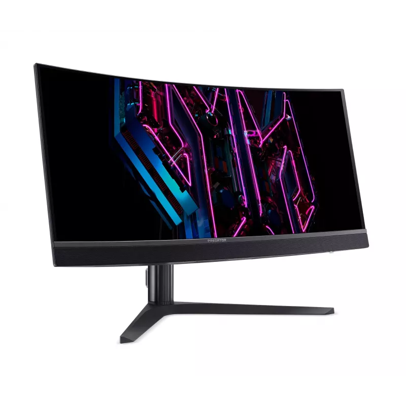 Acer Predator X34QXC Ergo OLED 86 cm 34 collu izliekts 1800R WQHD ZeroFrame OLED 360 Hz 21:9 0.03 ms (GTG) 1300 nits 2x HDMI 2.1 2x DP 1x USB-C iebūvēti skaļruņi