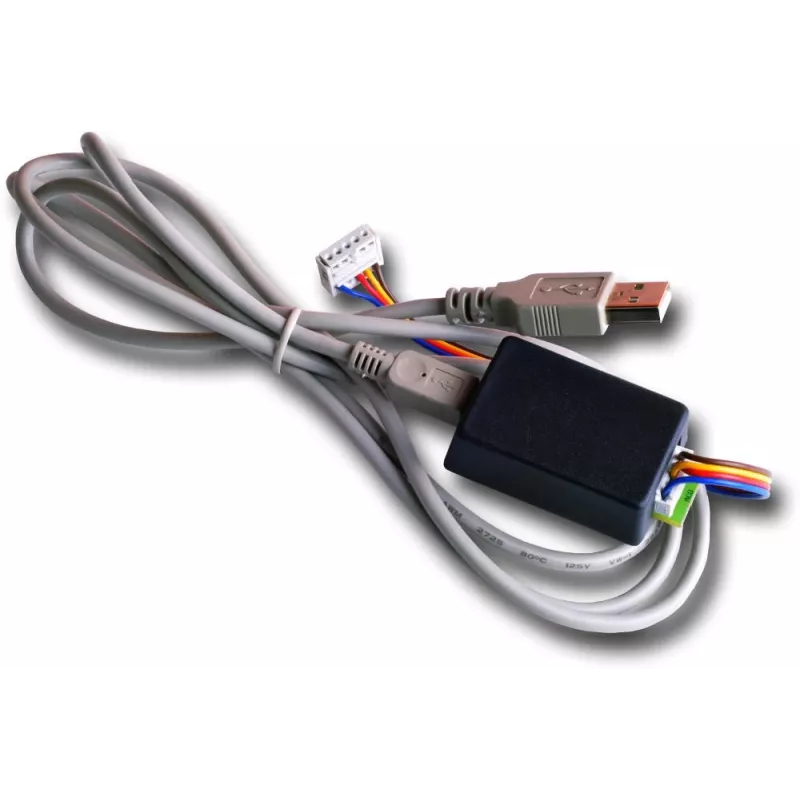ACO CDN-USB USB Programming Cable for ACO CDN Series Intercom Modules, 1.8m, Black