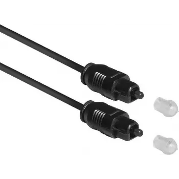 ACT 1,2m SPDIF TOSlink optiskais audio kabelis, tēviņš-tēviņš, melns, rāvējslēdzēja maisiņā AC3690