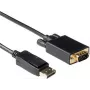 ACT 2m DisplayPort vīriešu uz VGA vīriešu konversijas kabelis (AK3999)