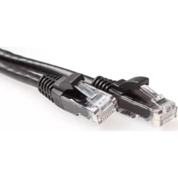 ACT 5m Cat6a U/UTP tīkla kabelis, RJ45, melns IB3505