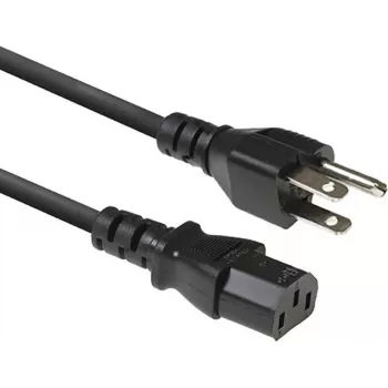 ACT AK5443 barošanas kabelis NEMA 5-15P uz IEC C13 1m melns