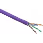 ACT Cat 6 U/UTP cietais instalācijas kabelis, LSZH, CPR Dca, 24AWG, violets, 305m (XS6003)