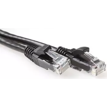 ACT IB2952 0,25m Cat6a U/UTP tīkla kabelis, melns