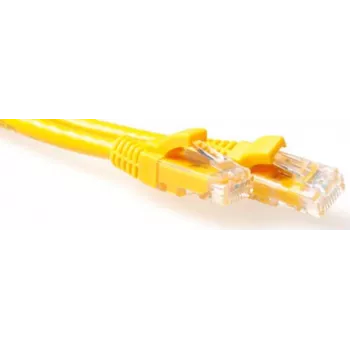 ACT dzeltens 1,5m LSZH U/UTP CAT6A tīkla kabelis ar RJ45 savienotājiem IB1951