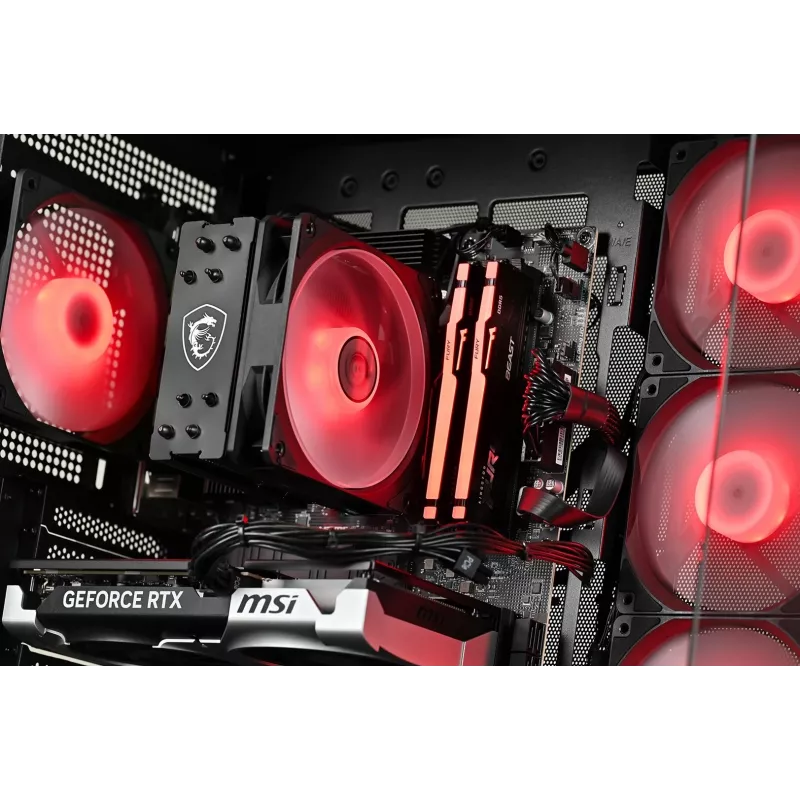 Actina galddators AMD Ryzen 5 5600 16GB DDR4 500GB SSD NVIDIA GeForce RTX 5060 Windows 11 Home Midi Tower melns