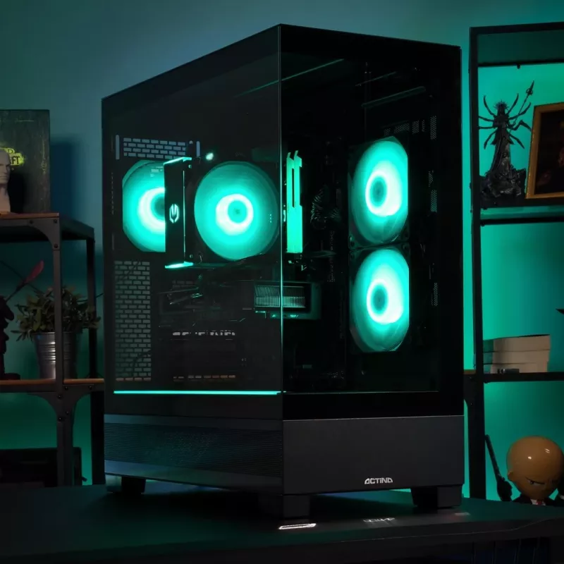 Actina PC AMD Ryzen 5 7500F 32 GB DDR5-SDRAM 1 TB SSD NVIDIA GeForce RTX 5060 Midi Tower Melns