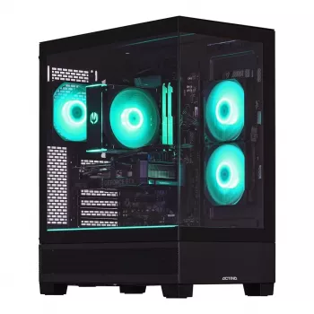Actina PC AMD Ryzen 5 7600X3D 32 GB DDR5-SDRAM 1 TB SSD AMD Radeon RX 9070 Midi Tower Melns