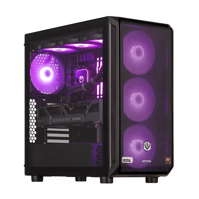 ACTINA PC AMD Ryzen 9 9900X 32 GB DDR5-SDRAM 2 TB SSD NVIDIA GeForce RTX 5080 Windows 11 Home Midi Tower Melns