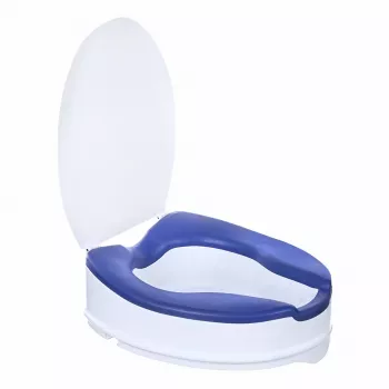 ACTIONMED Paaugstināts tualetes sēdeklis ar vāku, 10 cm augstuma palielinājums, SoftRelief NT500AM