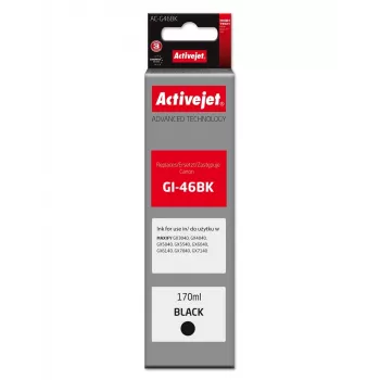 Activejet AC-G46BK saderīga melnā tintes kasetne Canon PIXMA G sērijai, 170 ml, Supreme līnija