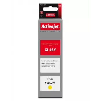 Activejet AC-G46Y dzeltenas tintes uzpildes pudele Canon GI-46Y, 135 ml, Supreme sērija