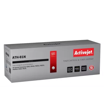 Activejet ATH-81N Tonera kasetne (HP 81A / CF281A aizstājēja) Supreme sērija - Melna, 10500 lapas