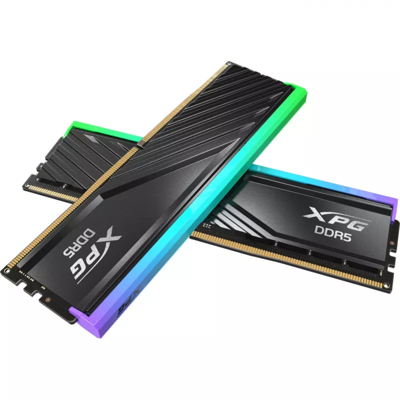 ADATA XPG Lancer Blade RGB 64 GB (2x 32 GB) DDR5-6000 CL28 Dual-Channel Memory Kit - Melns