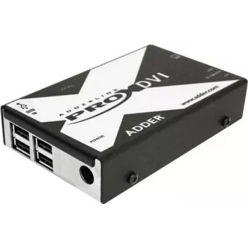 Adder AdderLink X sērijas X-DVI PRO KVM pagarinātājs - DVI-D, USB 2.0, audio, līdz 50 m pa Cat5e/6/7 (X-DVIPRO-IEC)