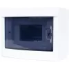 ADELID RM-NT-06T Virsmas montāžas sadales kārba, 6 moduļi, 1 rinda, IP40, balta/pelēka