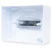 ADELID RM-NT-06T Virsmas montāžas sadales kārba, 6 moduļi, 1 rinda, IP40, balta/pelēka