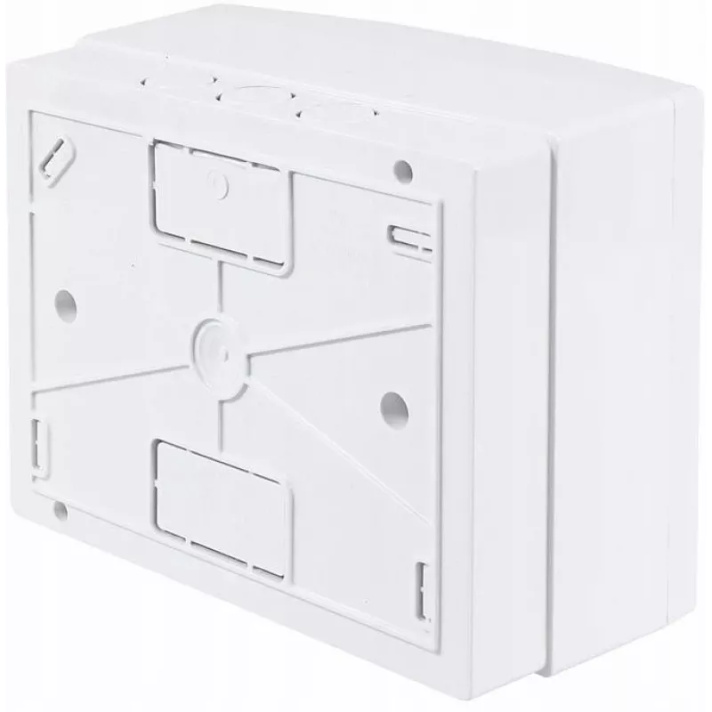 ADELID RM-NT-06T Virsmas montāžas sadales kārba, 6 moduļi, 1 rinda, IP40, balta/pelēka