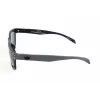 Adidas AOR005-TFS009 Vīriešu taisnstūra saulesbrilles - melns acetāta rāmis, pelēka polikarbonāta lēca, 54/21/140 mm