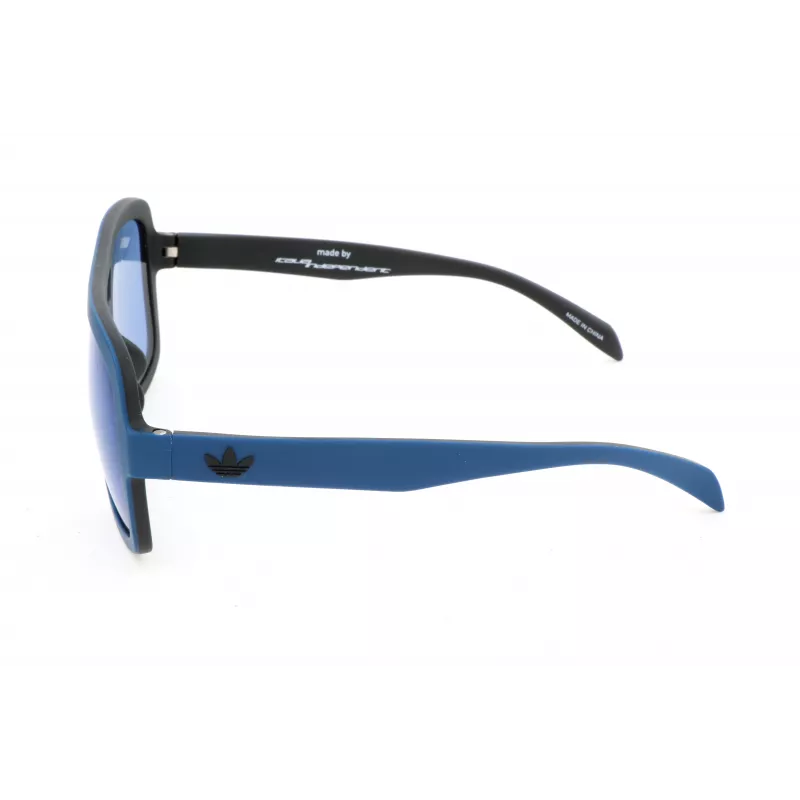 Adidas AOR011-021009 Vīriešu sporta taisnstūra saulesbrilles 54/19/140 mm Melns rāmis Pelēka lēca UV400