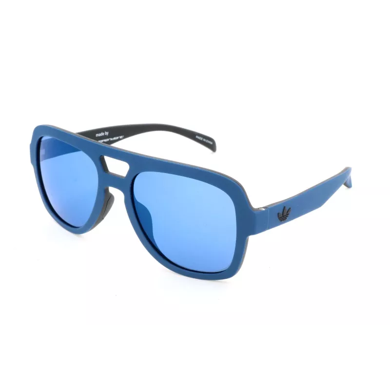 Adidas AOR011-021009 Vīriešu sporta taisnstūra saulesbrilles 54/19/140 mm Melns rāmis Pelēka lēca UV400
