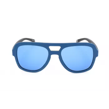 Adidas AOR011-021009 Vīriešu sporta taisnstūra saulesbrilles 54/19/140 mm Melns rāmis Pelēka lēca UV400