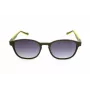 ADIDAS AOR030-030000 Vīriešu taisnstūra saulesbrilles - melns rāmis, pelēkas lēcas, 52/19/145 mm