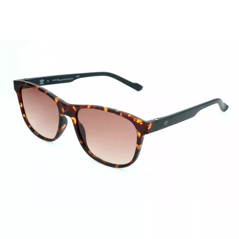 ADIDAS AOR031-092009 Vīriešu saulesbrilles, taisnstūrveida, matēts melns rāmis, pelēkas lēcas, 54/16/145 mm