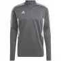 adidas Condivo 22 treniņu vīriešu džemperis 1/2 rāvējslēdzējs pelēks Five/balts HD2312