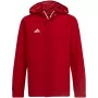adidas Entrada 22 visu laikapstākļu jaka vīriešu sarkana/balta