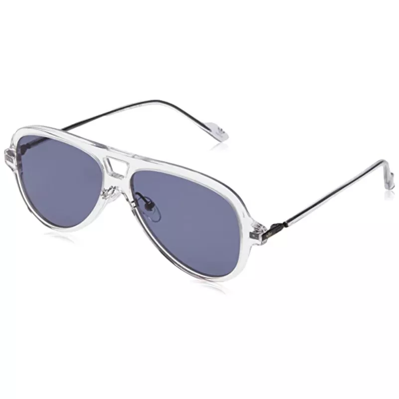 Adidas vīriešu saulesbrilles AOK001 - melns rāmis, dūmu lēcas, 57 mm