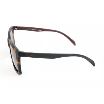 Adidas vīriešu saulesbrilles AOR015 - Matēts melns rāmis, pelēka lēca - 53/20/140 mm