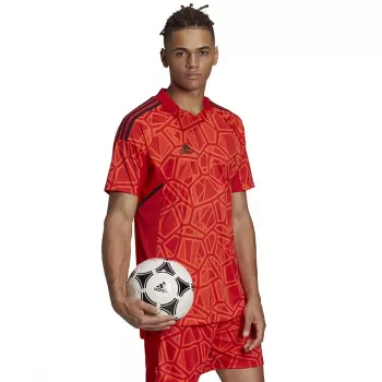 ADIDAS vīriešu Condivo 22 vārtsarga krekls īsām piedurknēm sarkans