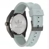 Adidas vīriešu digitālais kvarca pulkstenis AOFH22001 43mm melns no pārstrādāta nerūsējošā tērauda un silikona