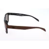 Adidas Originals AOR005-044009 Vīriešu taisnstūra saulesbrilles - Melns rāmis, pelēkas lēcas 54mm