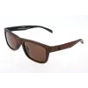 Adidas Originals AOR005-044009 Vīriešu taisnstūra saulesbrilles - Melns rāmis, pelēkas lēcas 54mm