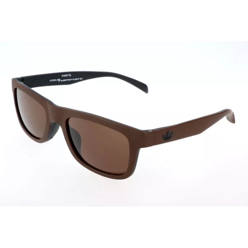 Adidas Originals AOR005-044009 Vīriešu taisnstūra saulesbrilles - Melns rāmis, pelēkas lēcas 54mm