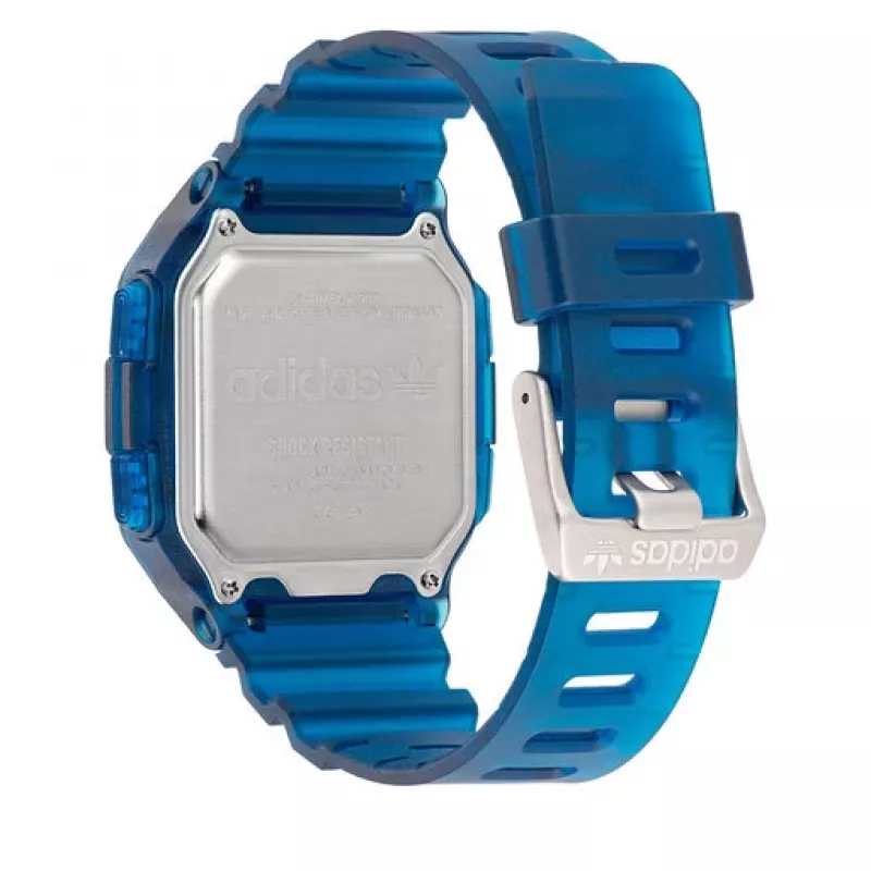 Adidas Project Two vīriešu digitālais kvarca pulkstenis AOST22552 48mm melns silikons