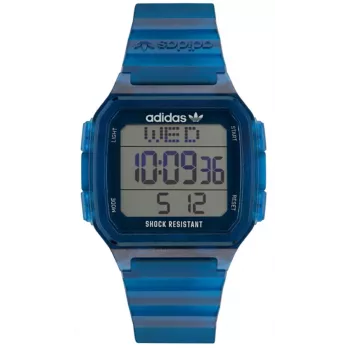 Adidas Project Two vīriešu digitālais kvarca pulkstenis AOST22552 48mm melns silikons