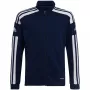 adidas Squadra 21 treniņu pilna rāvējslēdzēja sporta krekls tumši zils HC6276 128cm bērnu