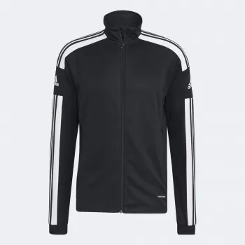 Adidas Squadra 21 treniņu ceturtdaļas rāvējslēdzēja sporta krekls vīriešu melns izmērs M