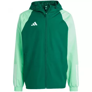 adidas Tiro 23 Competition Visiem laikapstākļiem Vīriešu jaka Zaļa IC4570
