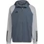 adidas Tiro 23 Competition vissezonas vīriešu jaka Grey HU1320